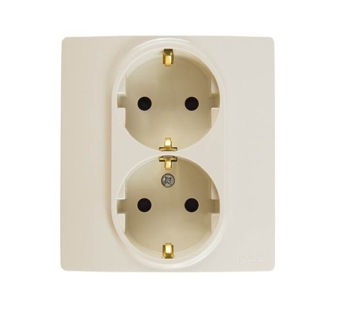 LEGRAND 672333 Модуль розетки 2 х 2К+З со шторками LEGRAND 672333 Модуль розетки 2 х 2К+З со шторками