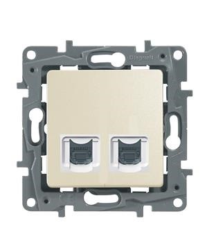 LEGRAND 672352 Модуль розетки двойной RJ11+RJ45 LEGRAND 672352 Модуль розетки двойной RJ11+RJ45