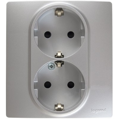 LEGRAND 672433 Модуль розетки 2 х 2К+З со шторками LEGRAND 672433 Модуль розетки 2 х 2К+З со шторками