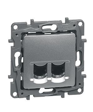 LEGRAND 672452 Модуль розетки двойной RJ11+RJ45 LEGRAND 672452 Модуль розетки двойной RJ11+RJ45