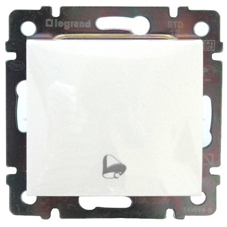 LEGRAND 774216 Выключатель без фиксации с символом звонка 10A 250В