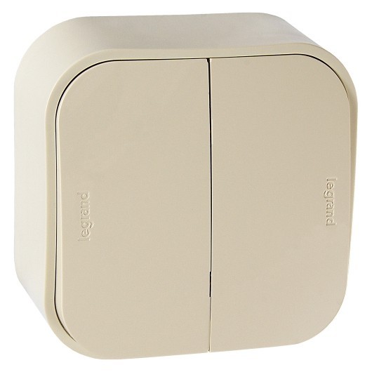 LEGRAND 782232 Выключатель двухклавишный 10A LEGRAND 782232 Выключатель двухклавишный 10A