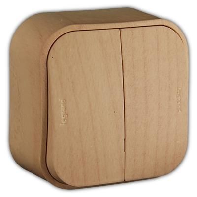 LEGRAND 782262 Выключатель двухклавишный 10A LEGRAND 782262 Выключатель двухклавишный 10A
