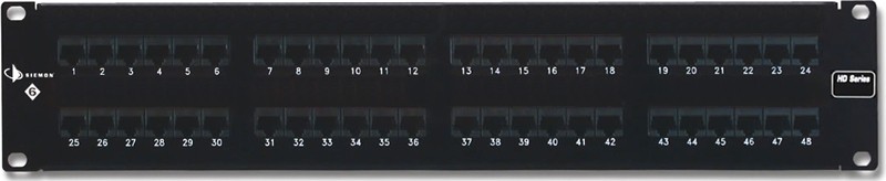 Siemon HD6-48 Патч-панель 48-ми портовая (T568A/B) 6-й категории Siemon HD6-48 Патч-панель 48-ми портовая (T568A/B) 6-й категории