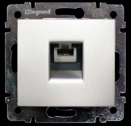 LEGRAND 770138 Модуль розетки телефонной 1хRJ11