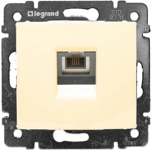 LEGRAND 774338 Модуль розетки телефонной 1хRJ11 LEGRAND 774338 Модуль розетки телефонной 1хRJ11