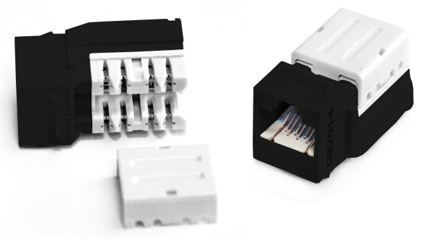 Hyperline KJNE-8P8C-C6-90-BK Вставка Keystone Jack RJ-45(8P8C) Hyperline KJNE-8P8C-C6-90-BK Вставка Keystone Jack RJ-45(8P8C)