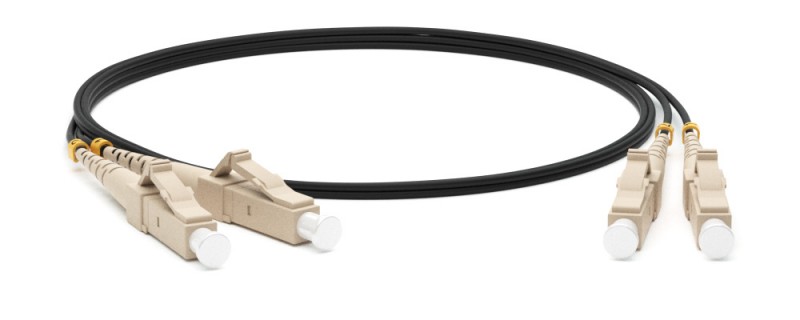 Hyperline FC-D2-50-LC/PR-LC/PR-H-3M-LSZH-BK Патч-корд волоконно-оптический (шнур) MM 50/125