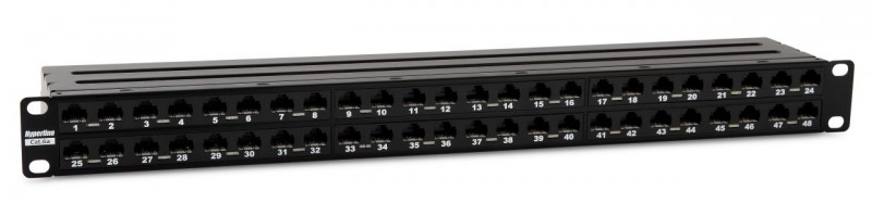 Патч-панель Hyperline PPHD-19-48-8P8C-C6A-110D Патч-панель Hyperline PPHD-19-48-8P8C-C6A-110D