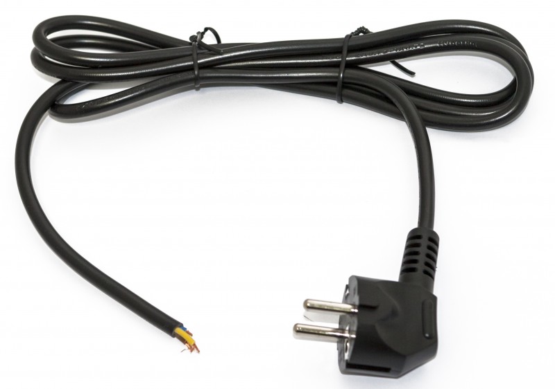 Hyperline PWC-SHM-OE-10.0-BK Кабель с вилкой Schuko (open end)