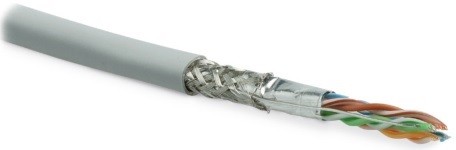 Hyperline SFUTP4-C6-P26-IN-LSZH-GY-500 (500 м) Кабель витая пара