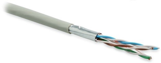 Hyperline UFTP4-C6-P26-IN-LSZH-GY-100 (100 м) Кабель витая пара