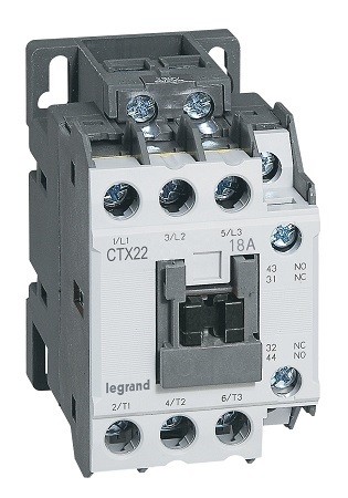 LEGRAND 416100 Контактор 3P 18A 1 Н.О. + 1 Н.З. 24V LEGRAND 416100 Контактор 3P 18A 1 Н.О. + 1 Н.З. 24V