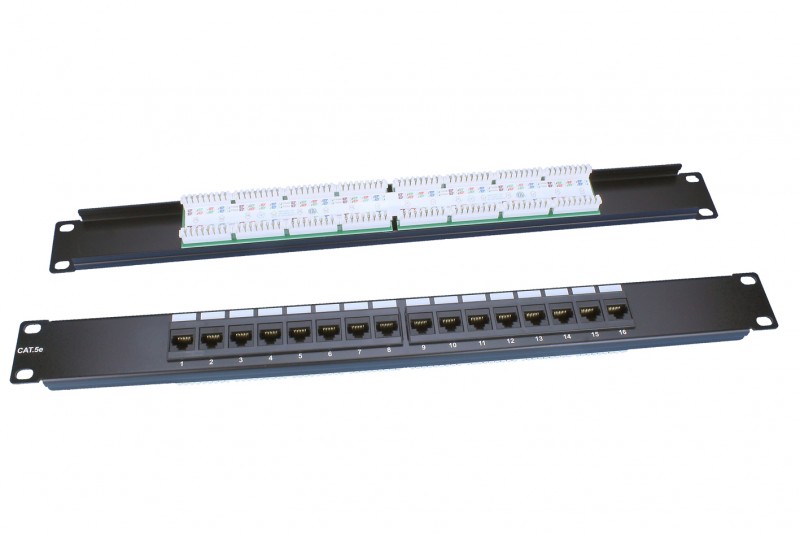 Hyperline PP3-19-16-8P8C-C5E-110D Патч-панель 19"