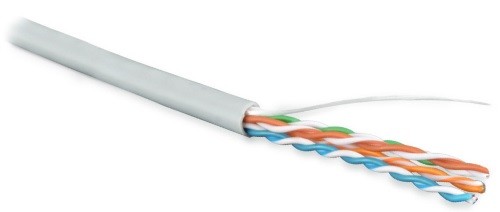 Hyperline UUTP4-C5E-S24-IN-LSZH-GY-100 (100 м) Кабель витая пара