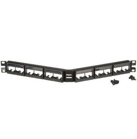 PANDUIT CPPLA24WBLY Угловая модульная патч-панель Mini-Com® 19" PANDUIT CPPLA24WBLY Угловая модульная патч-панель Mini-Com® 19"