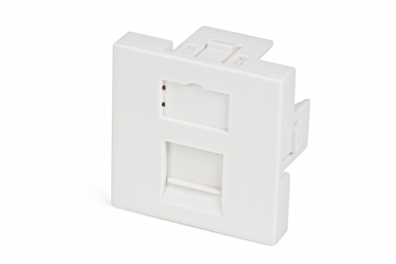 Hyperline SIP2-1K-M45-45 Вставка 45x45 (аналог Mosaic) для 1 модуля формата Keystone Jack Hyperline SIP2-1K-M45-45 Вставка 45x45 (аналог Mosaic) для 1 модуля формата Keystone Jack