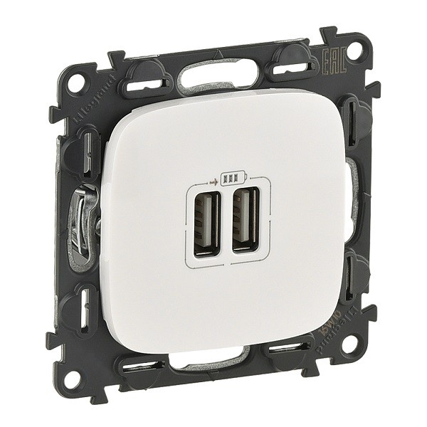 LEGRAND 754995 Модуль зарядного устройства 2х USB LEGRAND 754995 Модуль зарядного устройства 2х USB