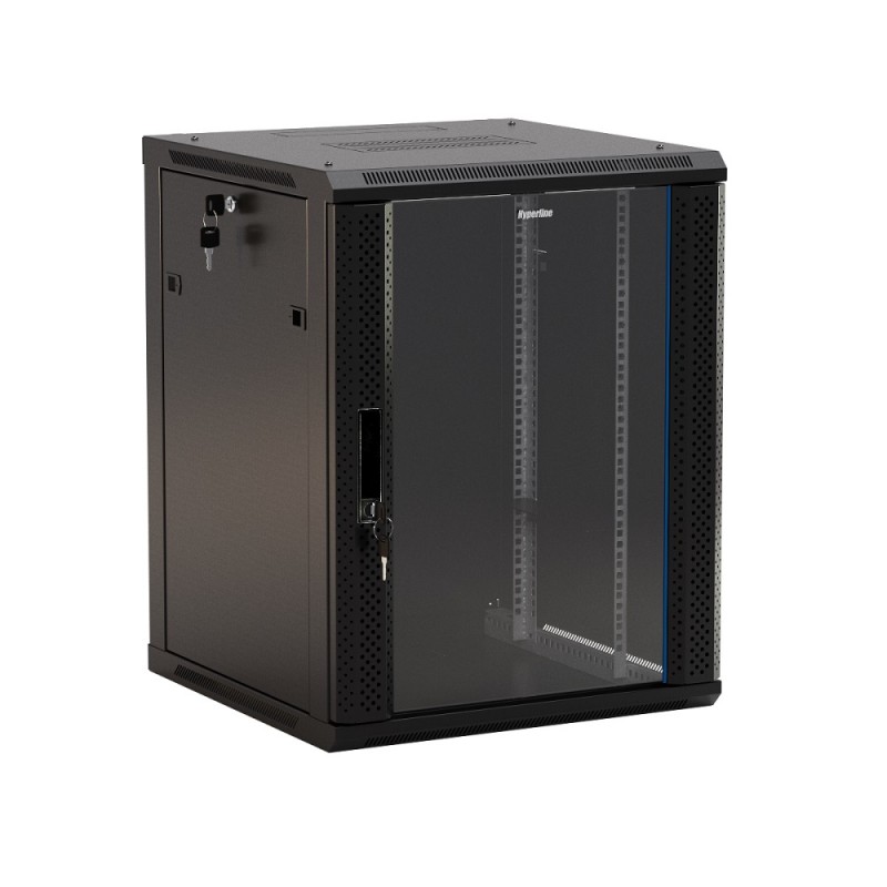 Hyperline TWB-2266-GP-RAL9004 Шкаф настенный 19-дюймовый (19") Hyperline TWB-2266-GP-RAL9004 Шкаф настенный 19-дюймовый (19")