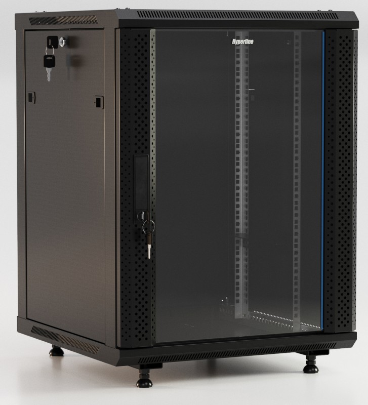 Hyperline TWB-FC-2245-GP-RAL9004 Шкаф настенный 19-дюймовый (19") Hyperline TWB-FC-2245-GP-RAL9004 Шкаф настенный 19-дюймовый (19")