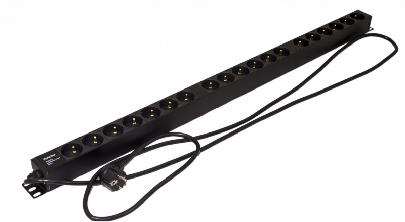 Hyperline SHE-19SH-2.5EU Блок розеток Hyperline SHE-19SH-2.5EU Блок розеток