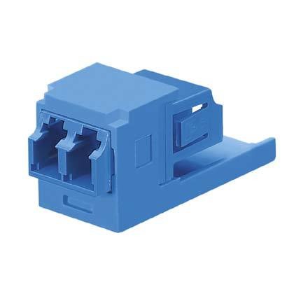 PANDUIT CMDSLCZBL Модуль Mini-Com® с дуплексным одномодовым адаптером LC (синий) с муфтой из циркониевой керамики