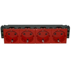 LEGRAND 77614 Модуль розетки 4х2К+3 LEGRAND 77614 Модуль розетки 4х2К+3
