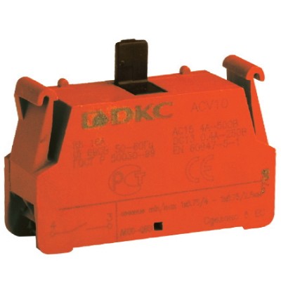 DKC / ДКС ACV01 Контактный блок с клеммным безвинтовым зажимом DKC / ДКС ACV01 Контактный блок с клеммным безвинтовым зажимом