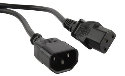 Hyperline PWC-IEC13-IEC14-10-BK Кабель питания монитор-компьютер IEC 320 C13 - IEC 320 C14 (3x1.0)
