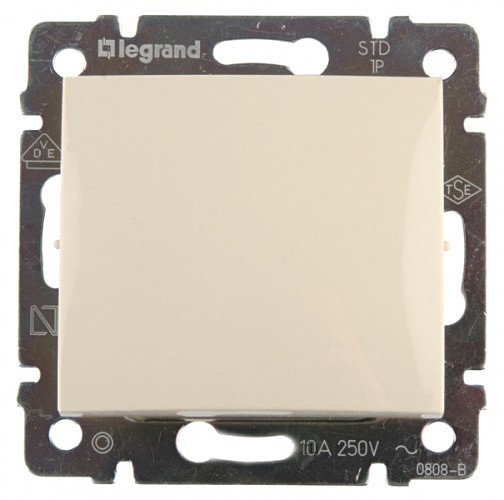 LEGRAND 774311 Кнопка 10A 230В (сл.кость),Valena LEGRAND 774311 Кнопка 10A 230В (сл.кость),Valena