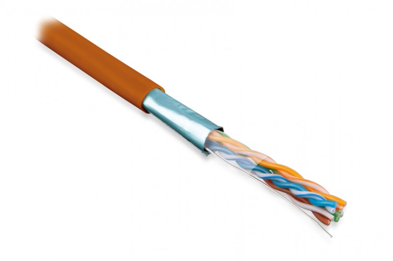 Hyperline FUTP4-C5E-S24-IN-LSZH-OR-305 (305 м) Кабель витая пара F/UTP