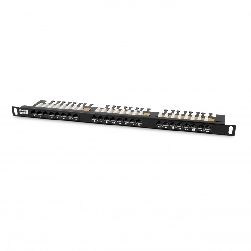 Hyperline PPHD-19-24-8P8C-C6-110D Патч-панель высокой плотности 19" Hyperline PPHD-19-24-8P8C-C6-110D Патч-панель высокой плотности 19"