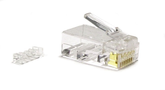 Hyperline PLUG-8P8C-UV-C6-100 Разъем RJ-45(8P8C) под витую пару Hyperline PLUG-8P8C-UV-C6-100 Разъем RJ-45(8P8C) под витую пару