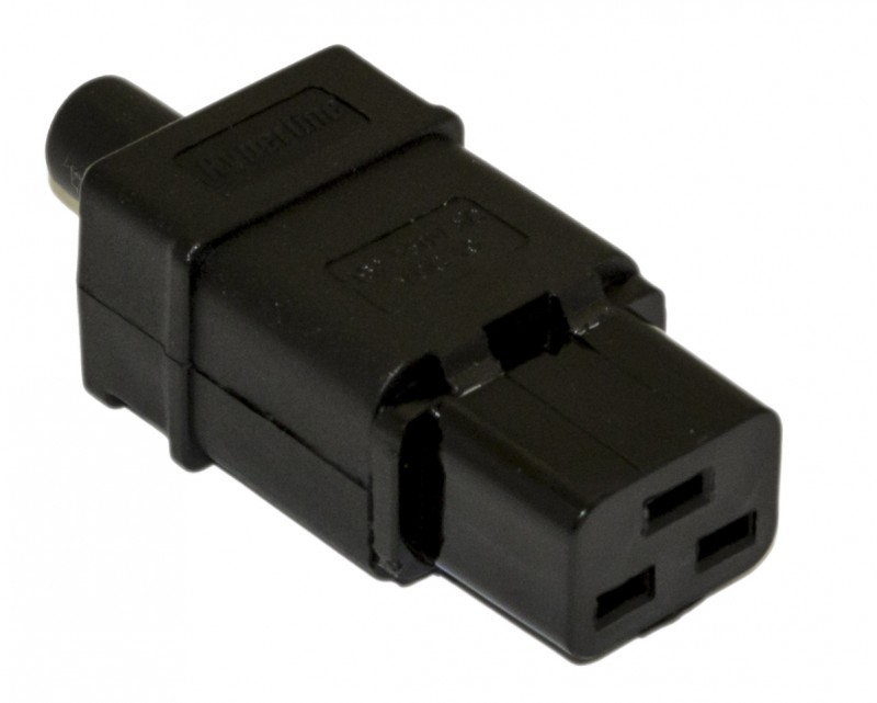 Hyperline CON-IEC320C19 Разъем IEC 60320 C19 220В 16A на кабель Hyperline CON-IEC320C19 Разъем IEC 60320 C19 220В 16A на кабель