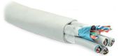 Hyperline FUTP16W-C5-S24-IN-LSZH-GY (FTP16W-C5-SOLID-IN-LSZH) Кабель витая пара Hyperline FUTP16W-C5-S24-IN-LSZH-GY (FTP16W-C5-SOLID-IN-LSZH) Кабель витая пара