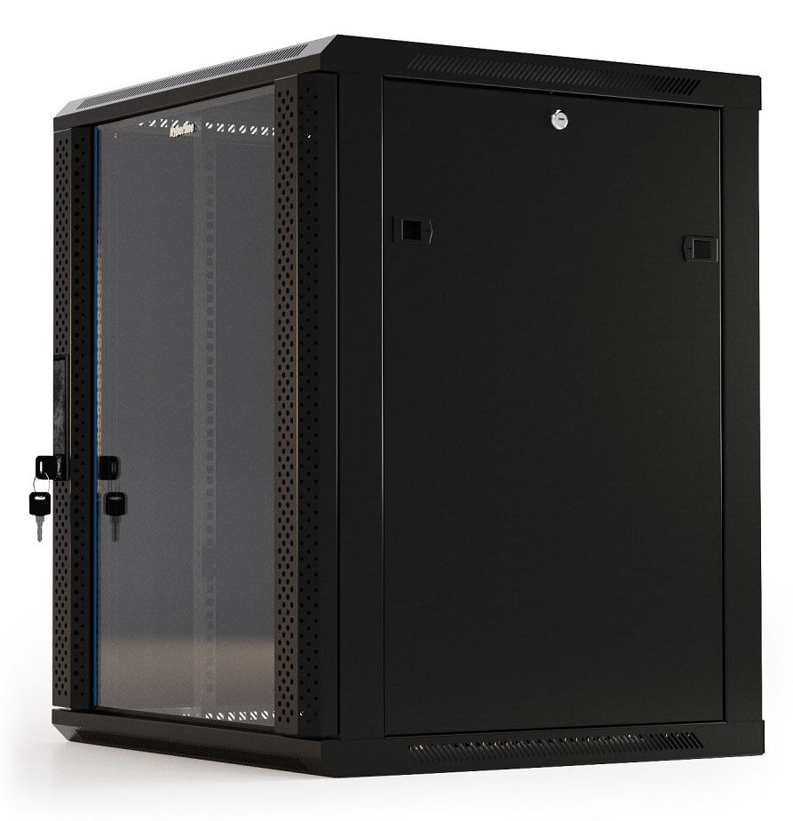 Hyperline TWB-0666-GP-RAL9004 Шкаф настенный 19-дюймовый (19") Hyperline TWB-0666-GP-RAL9004 Шкаф настенный 19-дюймовый (19")