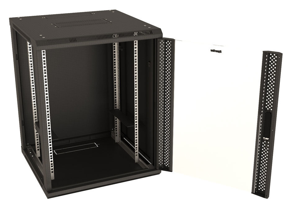 Hyperline TWB-0666-GP-RAL9004 Шкаф настенный 19-дюймовый (19")