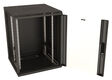 Hyperline TWB-0666-GP-RAL9004 Шкаф настенный 19-дюймовый (19")