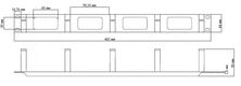 Hyperline CM-1U-ML Кабельный организатор с металлическими кольцами 55x44 мм