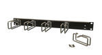 Hyperline CMW-1U-02-BK Кабельный организатор с металлическими кольцами 105x43 мм