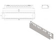 Hyperline CM-2U-ML-COV Кабельный организатор металлический с крышкой Hyperline CM-2U-ML-COV Кабельный организатор металлический с крышкой