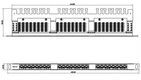 Hyperline PPHD-19-24-8P8C-C6-110D Патч-панель высокой плотности 19"