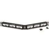 Угловая модульная патч-панель Mini-Com&reg; 19&amp;quot; PANDUIT CPPLA24WBLY