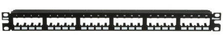 PANDUIT CPP24FMWBLY 24-портовая патч-панель с установленными сзади лицевыми панелями PANDUIT CPP24FMWBLY 24-портовая патч-панель с установленными сзади лицевыми панелями