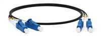 Hyperline FC-D2-9-LC/UR-LC/UR-H-1M-LSZH-BK Патч-корд волоконно-оптический (шнур) SM 9/125 (OS2)