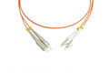 Hyperline FC-D2-50-LC/PR-SC/PR-H-1M-LSZH-OR Патч-корд волоконно-оптический (шнур) MM 50/125