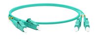 Hyperline FC-D2-503-LC/PR-LC/PR-H-20M-LSZH-AQ Патч-корд волоконно-оптический (шнур) MM 50/125(OM3)