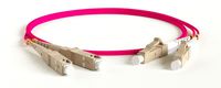 Hyperline FC-D2-504-LC/PR-SC/PR-H-2M-LSZH-MG Патч-корд волоконно-оптический (шнур) MM 50/125(OM4)