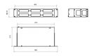 Hyperline FO-19R-2U-6xSLT-W140H42-48UN-BK Бокс оптический универсальный 19"