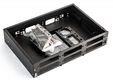 Hyperline FO-19V-2U-6xSLT-W130H30-48UN-BK Бокс оптический универсальный 19" выдвижной Hyperline FO-19V-2U-6xSLT-W130H30-48UN-BK Бокс оптический универсальный 19" выдвижной